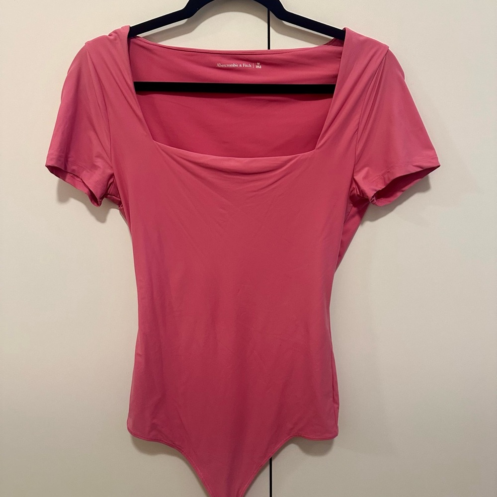 Abercrombie & Fitch pink soft matt Bodysuit